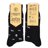 Socks that save dogs black 1