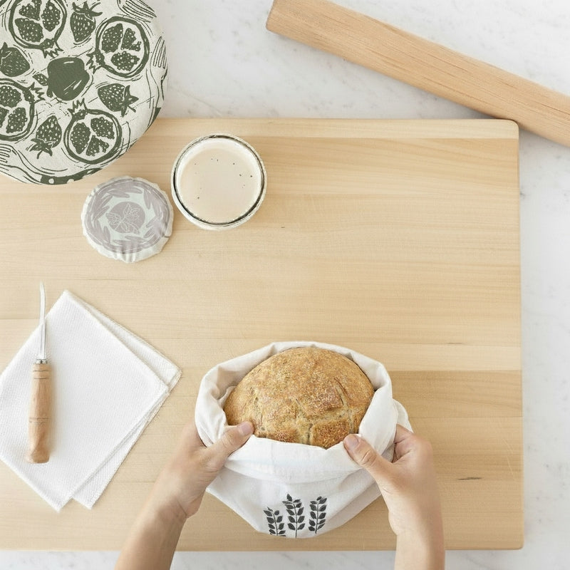 Linen Bread Bags Set of 2