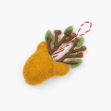 Spotted Reindeer Head Ornament