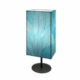 Square Pedestal Table Lamp blue