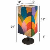 Square Pedestal Table Lamp multi 2