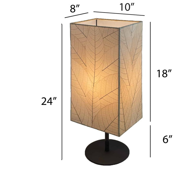Square Pedestal Table Lamp natural 2