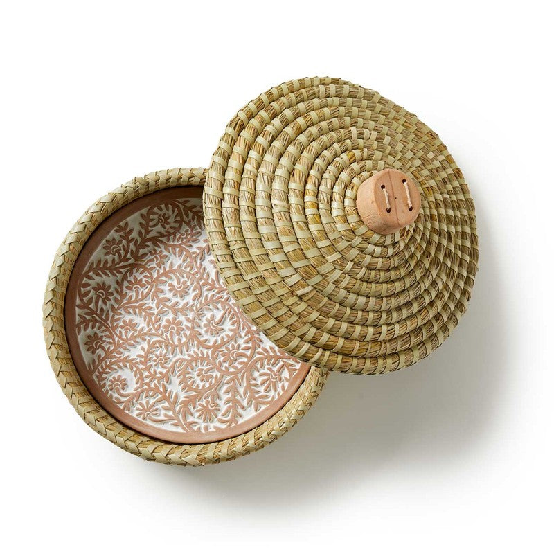 Star Jasmine Bread Warmer Basket with Lid 1