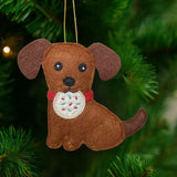 Stole Santa's Cookie Dachshund Ornament