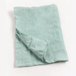 Stone washed linen tea towel ocean spray