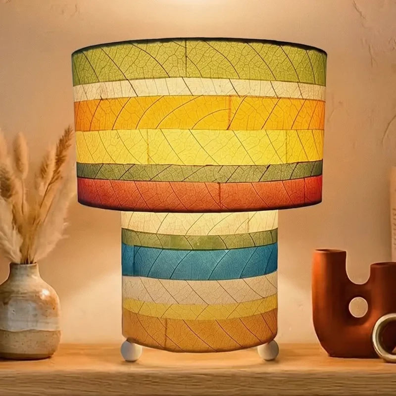 Striped Mushroom Table Lamp Multi