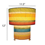Striped Mushroom Table Lamp Multi