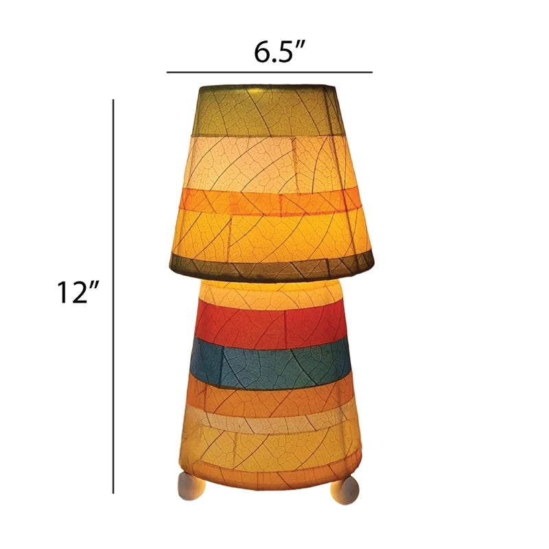 Striped Tapered Lamp Multi