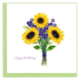 Sunflower Birthday Quilling Card