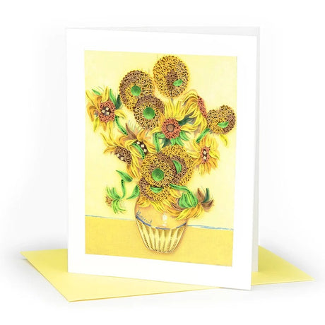Sunflowers Van Gogh Quilling Card