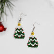 Tiny Tinsel Beaded Earrings