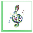 Treble Clef Quilling Card