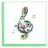 Treble Clef Quilling Card