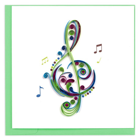 Treble Clef Quilling Card