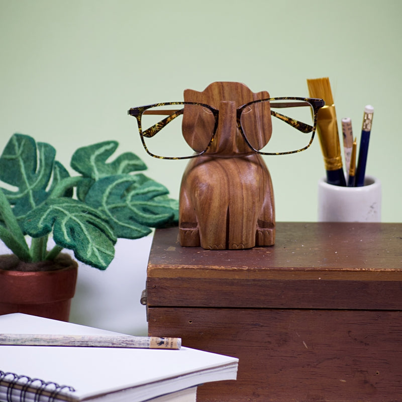 Trunk Up Elephant Eyeglass Holder