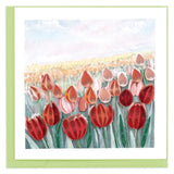 Tulip Field Quilling Card