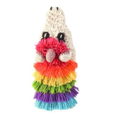 Colorful unicorn hand puppet by Andes Gifts featuring soft fabric and detailed design, perfect for imaginative play and storytelling.