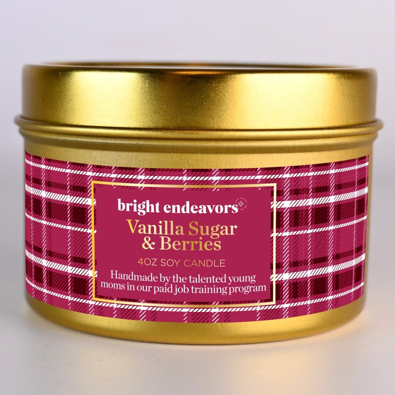Vanilla Sugar & Berries Soy Candle 4 oz