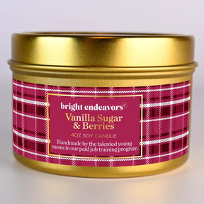 Vanilla Sugar & Berries Soy Candle 4 oz