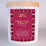 Vanilla Sugar & Berries Soy Candle Glass