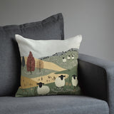 Wandering Sheep Embroidered Pillow