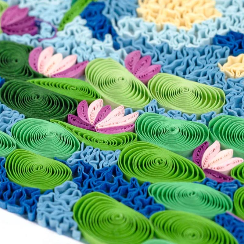 Water Lilies Monet Quilling Card 1