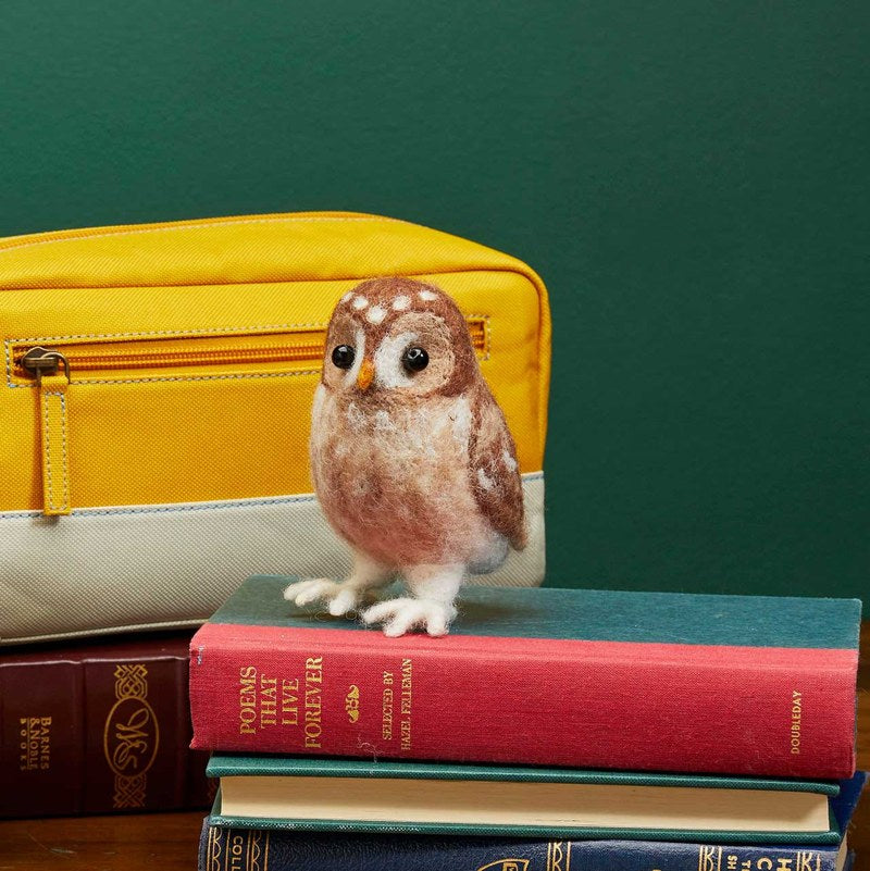 Wise Felted Owl 1
