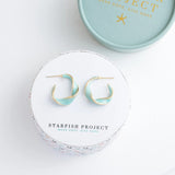 With a Twist Hoops Mint