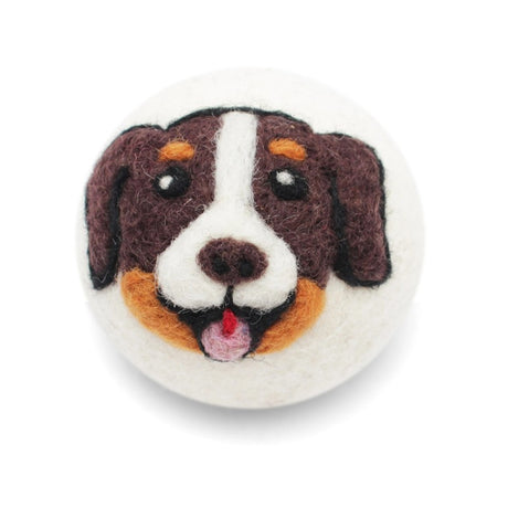 Eco Wool Dryer Ball - Dark Brown Dog