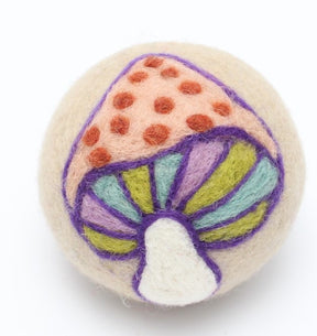 Eco Wool Dryer Ball - Colorful Mushroom