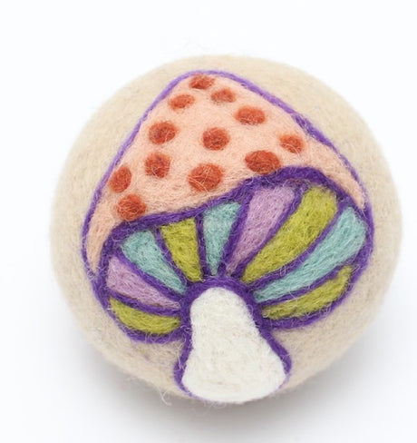 Eco Wool Dryer Ball - Colorful Mushroom
