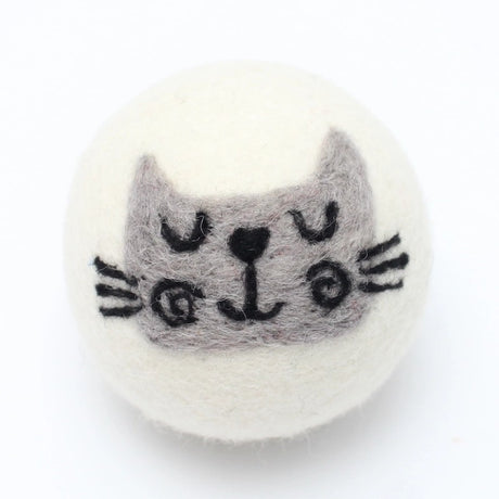 Eco Wool Dryer Ball - Grey Cat