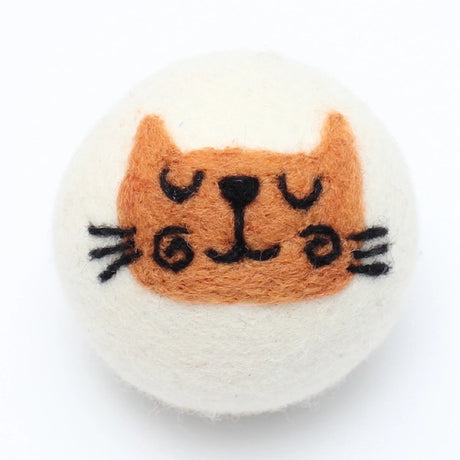 Eco Wool Dryer Ball - Orange Cat