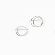 Zomi Open Circle Earrings Sterling Silver