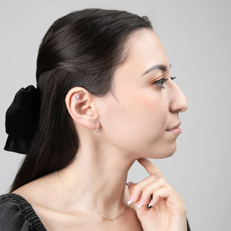 Zun Zuunn Threaded Earrings Sterling Silver