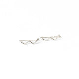 Zun Zuunn Threaded Earrings Sterling Silver