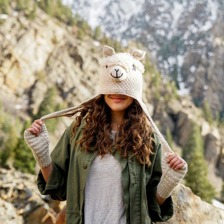 Adult Animal Alpaca Hat for Cold Weather | Fair Trade Winds