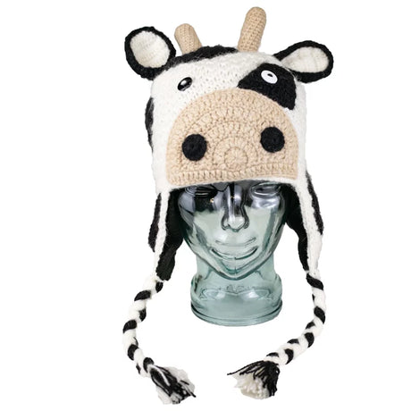 adult animal hat cow