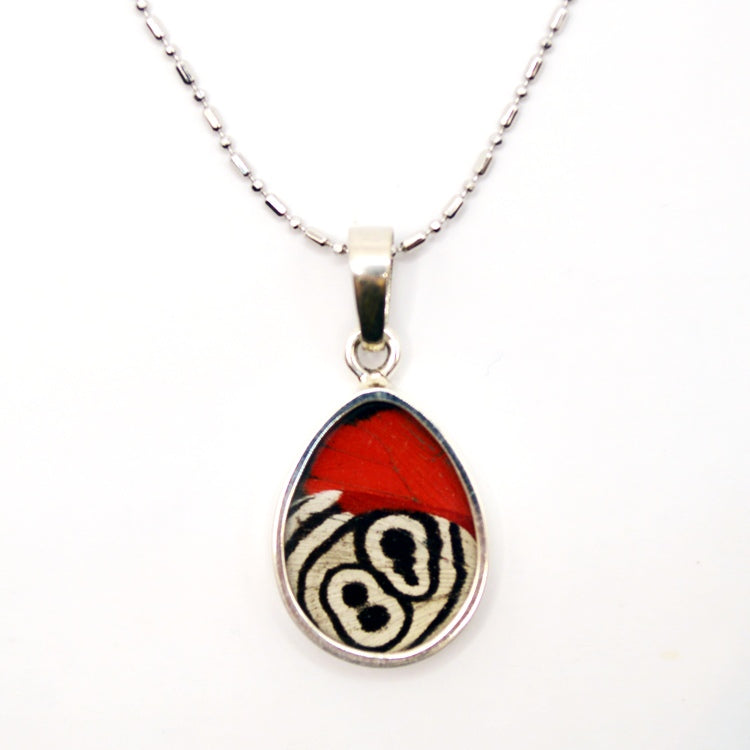 Women of the Cloud Forest 88 Butterfly Wing Necklace featuring delicate butterfly wing pendant on a fine chain.