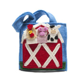 barnyard finger puppet bag