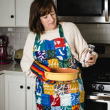 batik patchwork Apron model