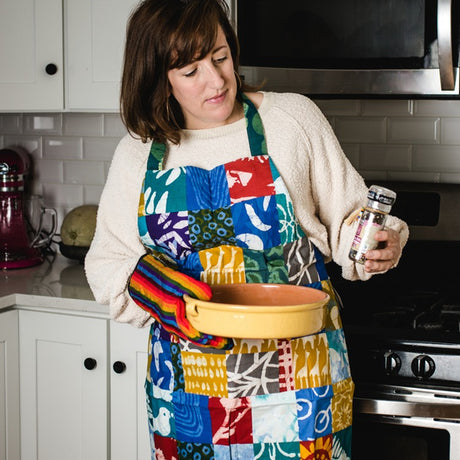 batik patchwork Apron model