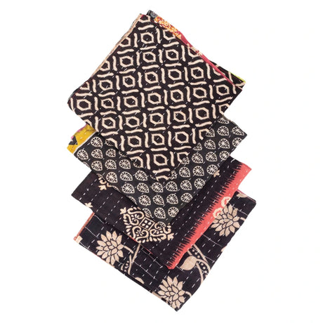 Kantha Napkins - Black - Set of 4