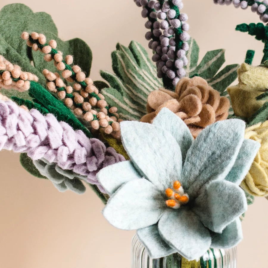 Blooming Perennials Felt Flower Bouquet