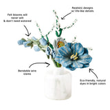 Blue Skies Felt Flower Bouquet