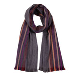 brushed alpaca scarf night horizon