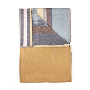 brushed alpaca throw gold rush