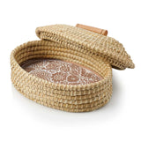 Butterfly Dahlia Lidded Bread Warmer