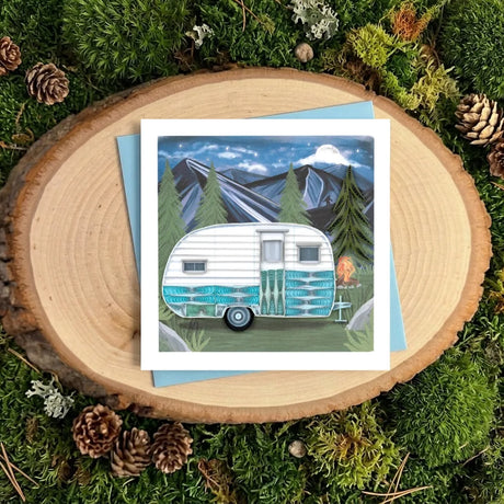 Camper Quilling Card