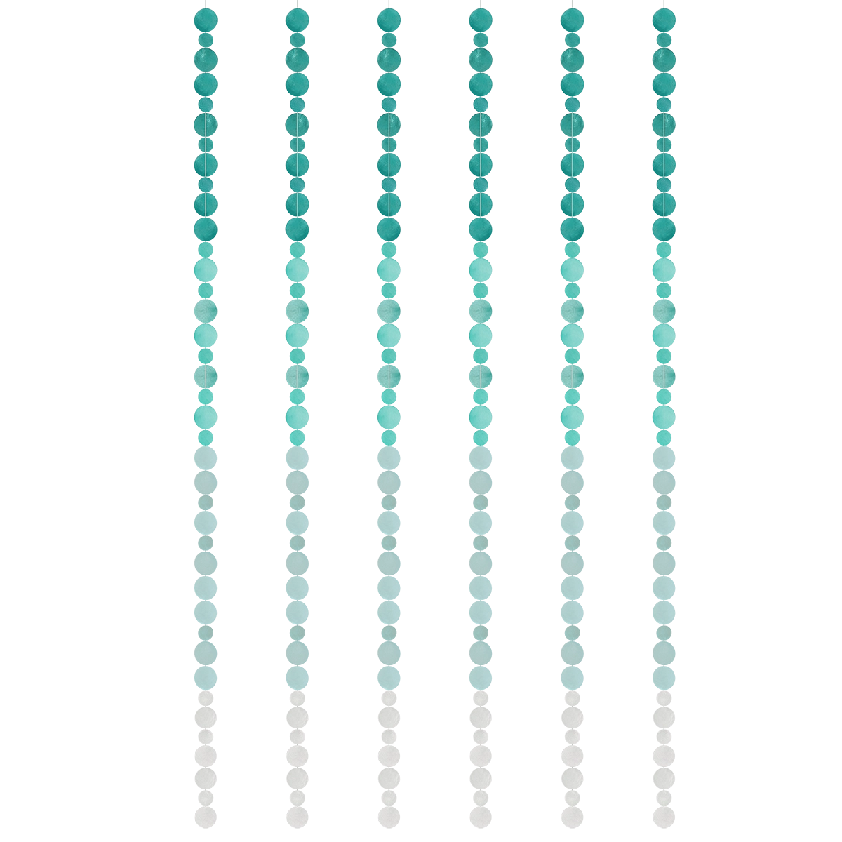 Capiz Shell Strand - Ombre Turquoise